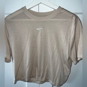 Women’s size xl tight fit 
Workout top 
Nike beige top